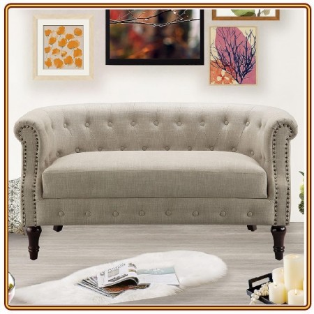 Royal Style - QH23 : Ghế Sofa Băng + 3 Chổ Ngồi - Màu Kem